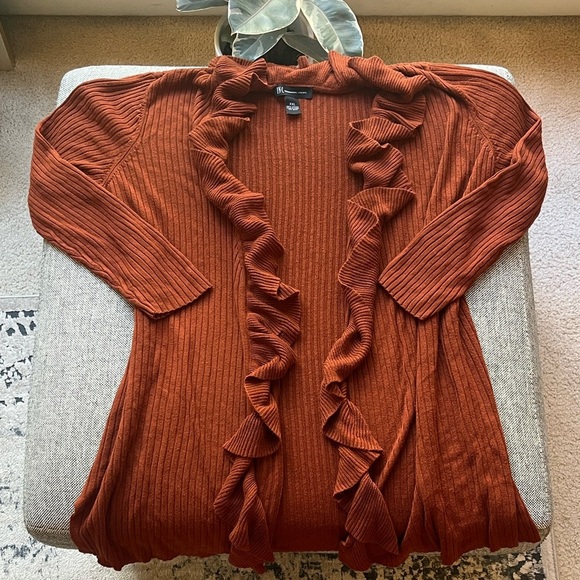 Y2K Vintage Ruffle Cardigan Sweater Circa 2008 , Size: XXL - Picture 1 of 17